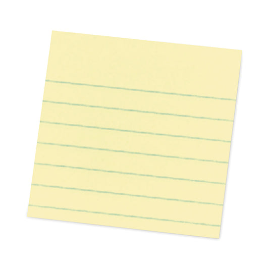 Post-it Pop-up Notes Refill, Note Ruled, 4" x 4", Canary Yellow, 90 Sheets/Pad, 5 Pads/Pack (R440YWSS)