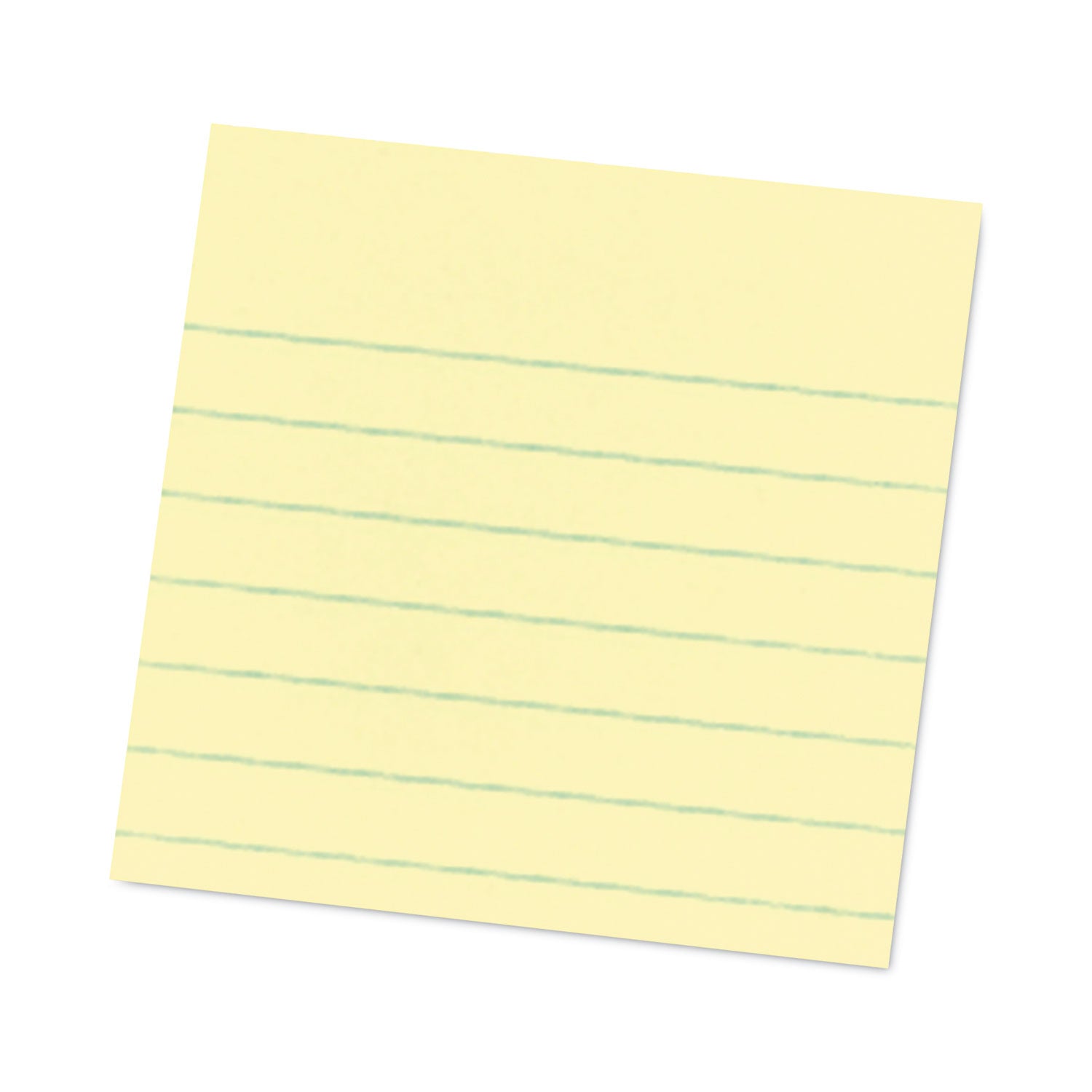 Post-it Pads in Canary Yellow, Note Ruled, 4" x 4", 90 Sheets/Pad, 6 Pads/Pack (6756SSCY)