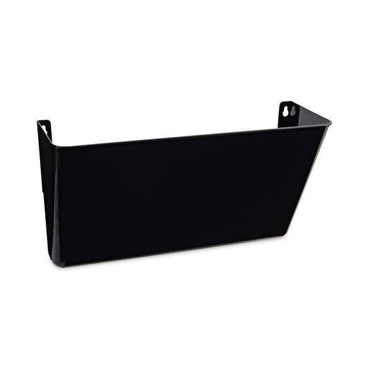 Universal Wall File Pockets, Plastic, Letter Size, 13" x 4.13" x 7", Black (08122)