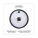 Universal Classic Round Wall Clock, 12.63" Overall Diameter, Black Case, 1 AA (sold separately) (10431)