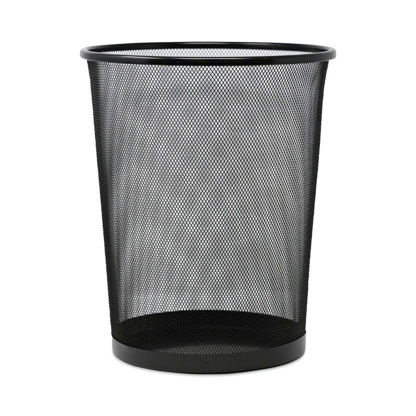 Universal Mesh Wastebasket, 18 qt, Steel Mesh, Black (20008)