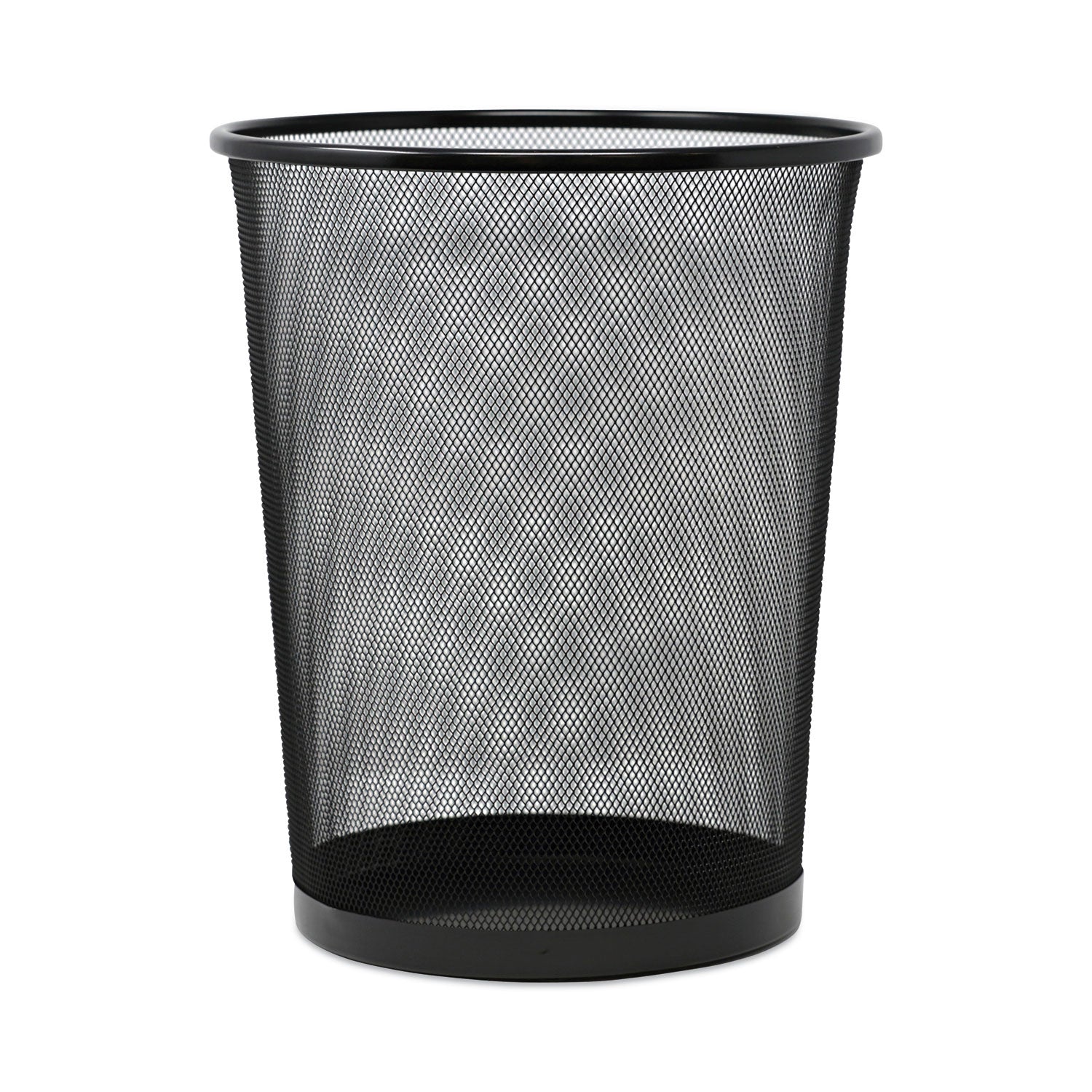 Universal Mesh Wastebasket, 18 qt, Steel Mesh, Black (20008)