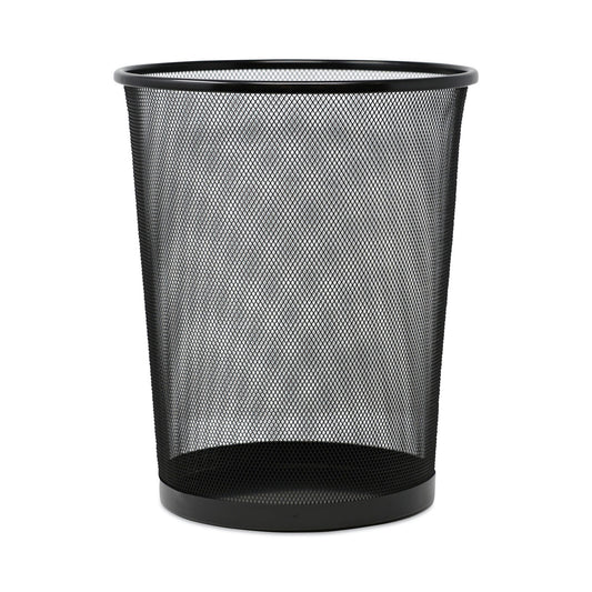 Universal Mesh Wastebasket, 18 qt, Steel Mesh, Black (20008)