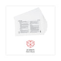 Universal Shredder Lubricant Sheets, 8.4 x 5.9, 24 Sheets/Pack (38026)