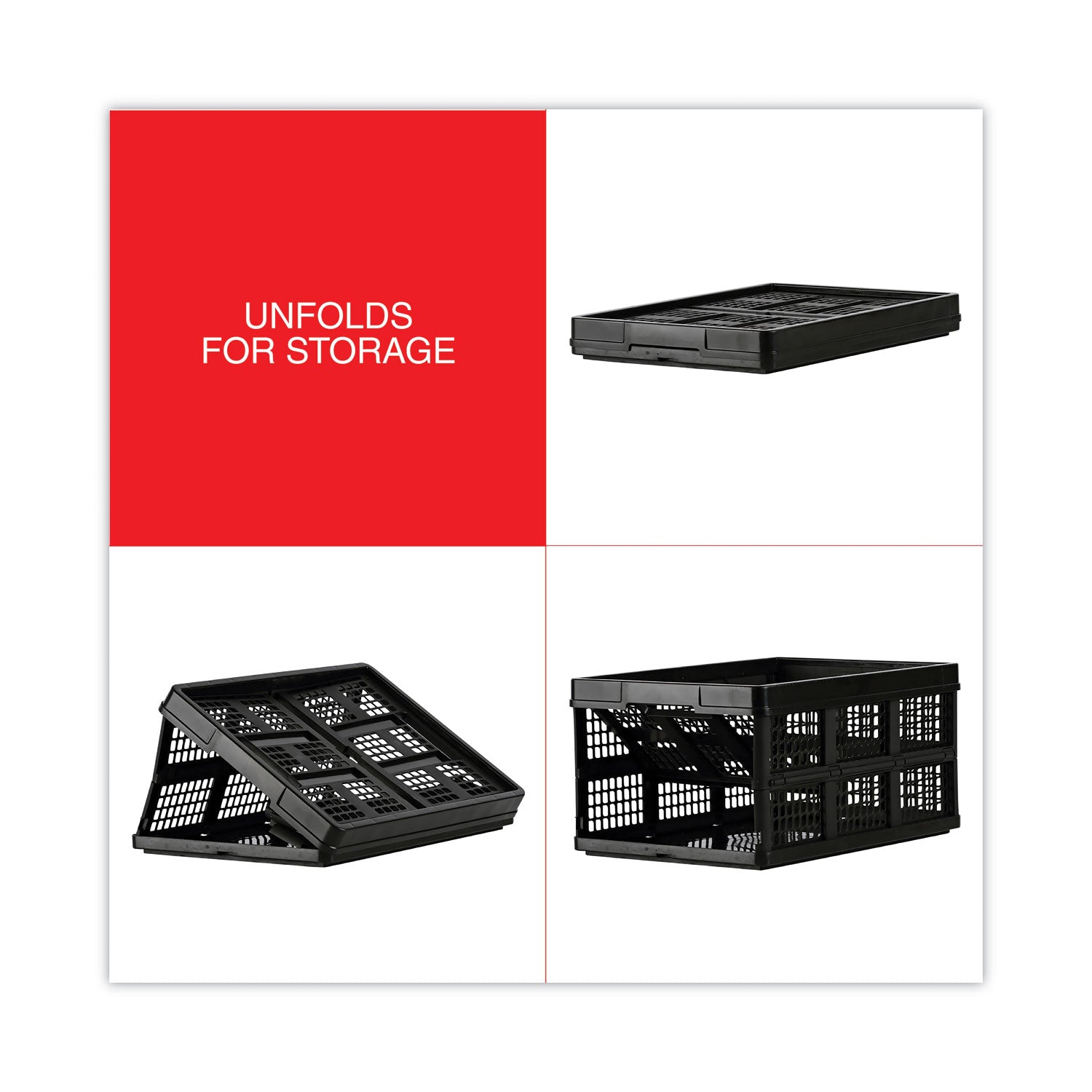 Universal Filing/Storage Tote, Letter Files, 20.13" x 14.63" x 10.75", Black (40015)