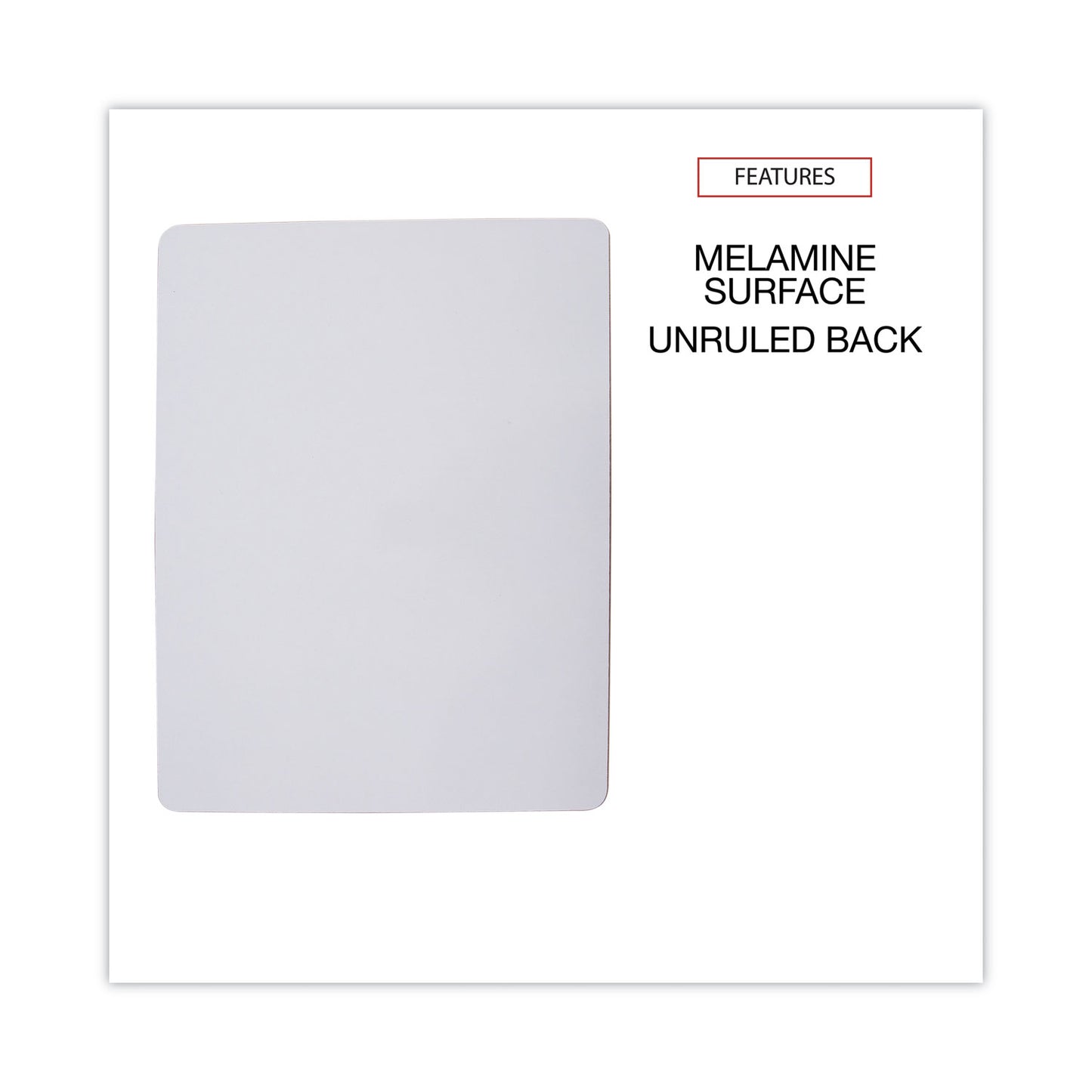 Universal Lap/Learning Dry-Erase Board, Unruled, 11.75 x 8.75, White Surface, 6/Pack (43910)