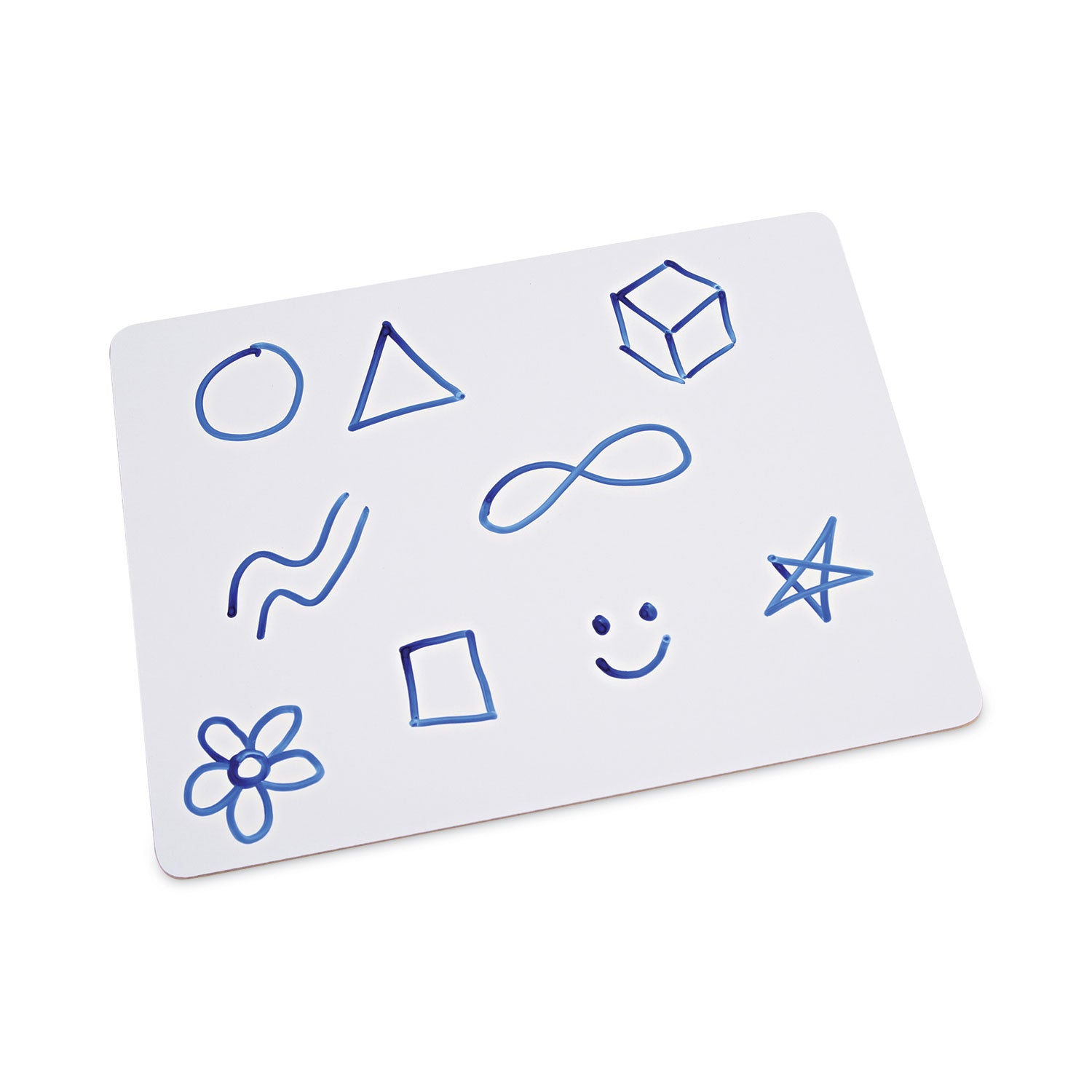 Universal Lap/Learning Dry-Erase Board, Unruled, 11.75 x 8.75, White Surface, 6/Pack (43910)