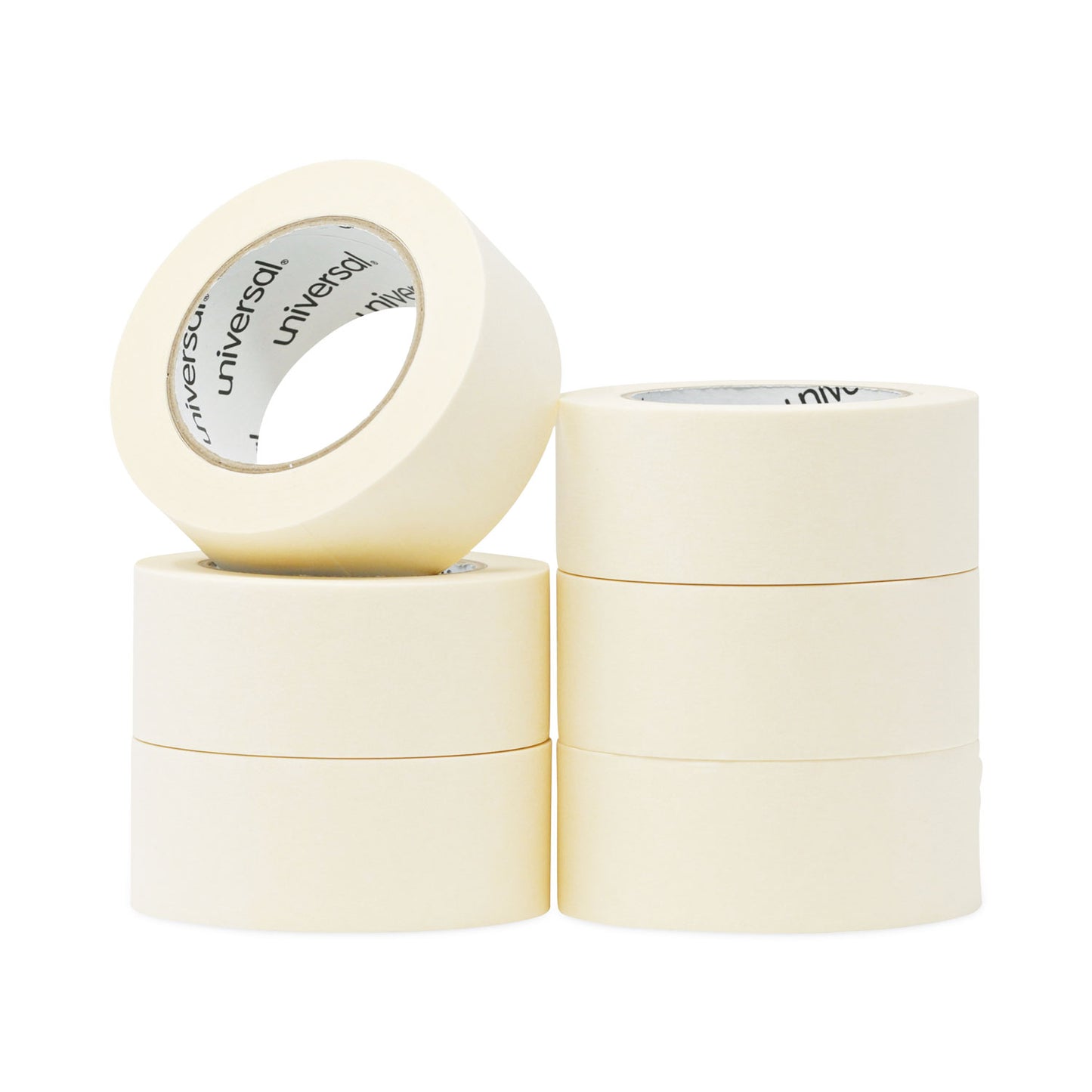 Universal General-Purpose Masking Tape, 3" Core, 48 mm x 54.8 m, Beige, 24/Carton (51302CT)