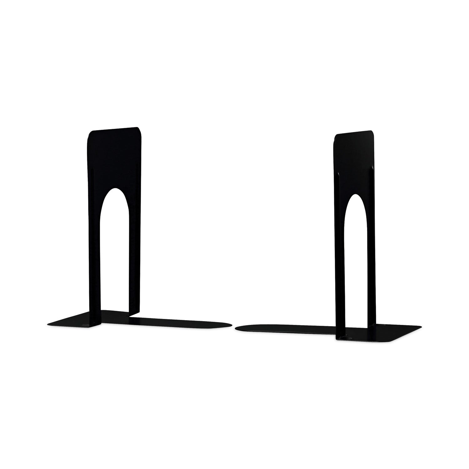 Universal Economy Bookends, Standard, 5.88 x 8.25 x 9, Heavy Gauge Steel, Black, 1 Pair (54091)