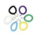 Universal Wrist Coil Plus Key Ring, Plastic, Assorted Colors, 6/Pack (56051)