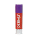 Universal Glue Stick, 1.3 oz, Applies Purple, Dries Clear, 12/Pack (74752)