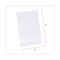 Universal Clear L-Style Freestanding Frame, 5 x 7 Insert, 3/Pack (76850)