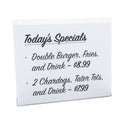 Universal Wall Mount Sign Holder, 11 x 8.5, Horizontal, Clear, 2/Pack (76883)