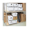 Universal Medium-Duty Lift-Off Lid Boxes, Letter/Legal Files, 12" x 15" x 10", White, 12/Carton (85700)