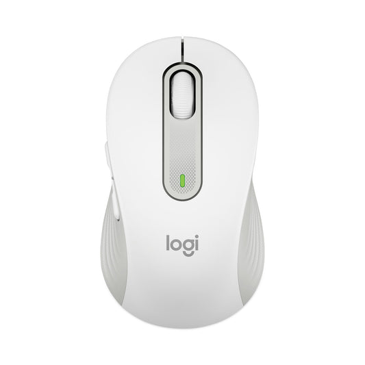 Logitech Signature M650 for Business Wireless Mouse, Large, 2.4 GHz Frequency, 33 ft Wireless Range, Right Hand Use, Off White (910006347)