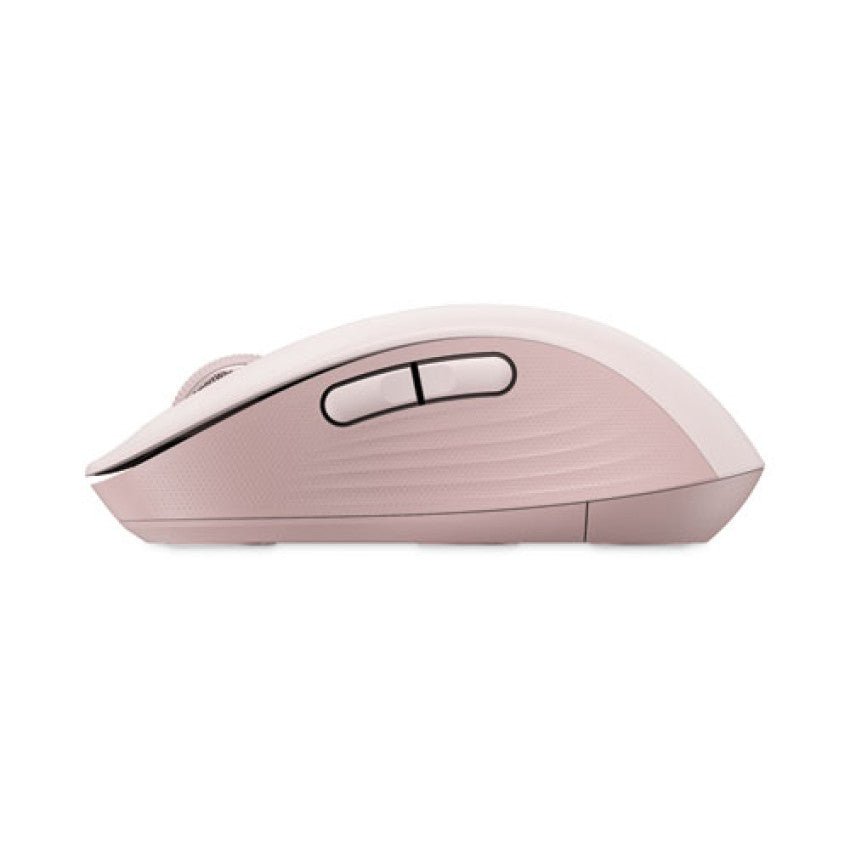 Logitech Signature M650 Wireless Mouse, Medium, 2.4 GHz Frequency, 33 ft Wireless Range, Right Hand Use, Rose (910006251)