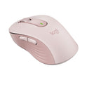 Logitech Signature M650 Wireless Mouse, Medium, 2.4 GHz Frequency, 33 ft Wireless Range, Right Hand Use, Rose (910006251)
