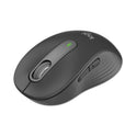 Logitech Signature M650 for Business Wireless Mouse, Medium, 2.4 GHz Frequency, 33 ft Wireless Range, Right Hand Use, Graphite (910006272)