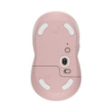 Logitech Signature M650 Wireless Mouse, Medium, 2.4 GHz Frequency, 33 ft Wireless Range, Right Hand Use, Rose (910006251)