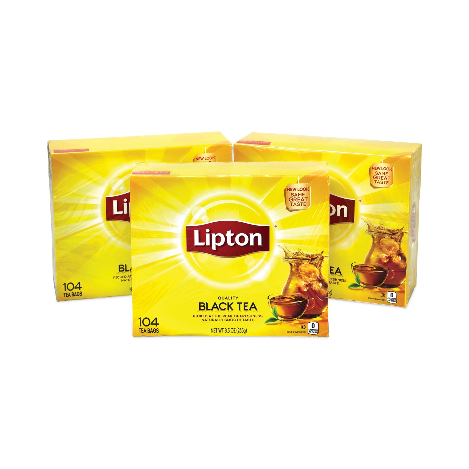 Lipton Tea Bags, Black, 0.07 oz Bags, 312 Bags/Carton (22000743)