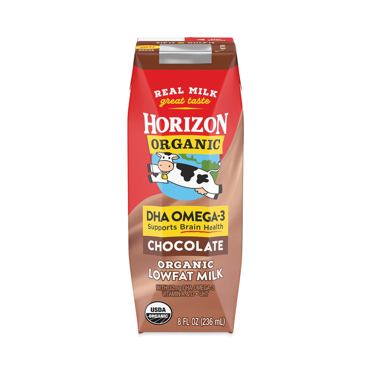 Horizon Organic Low Fat Milk, Chocolate, 8 oz, 18/Carton (22000536)