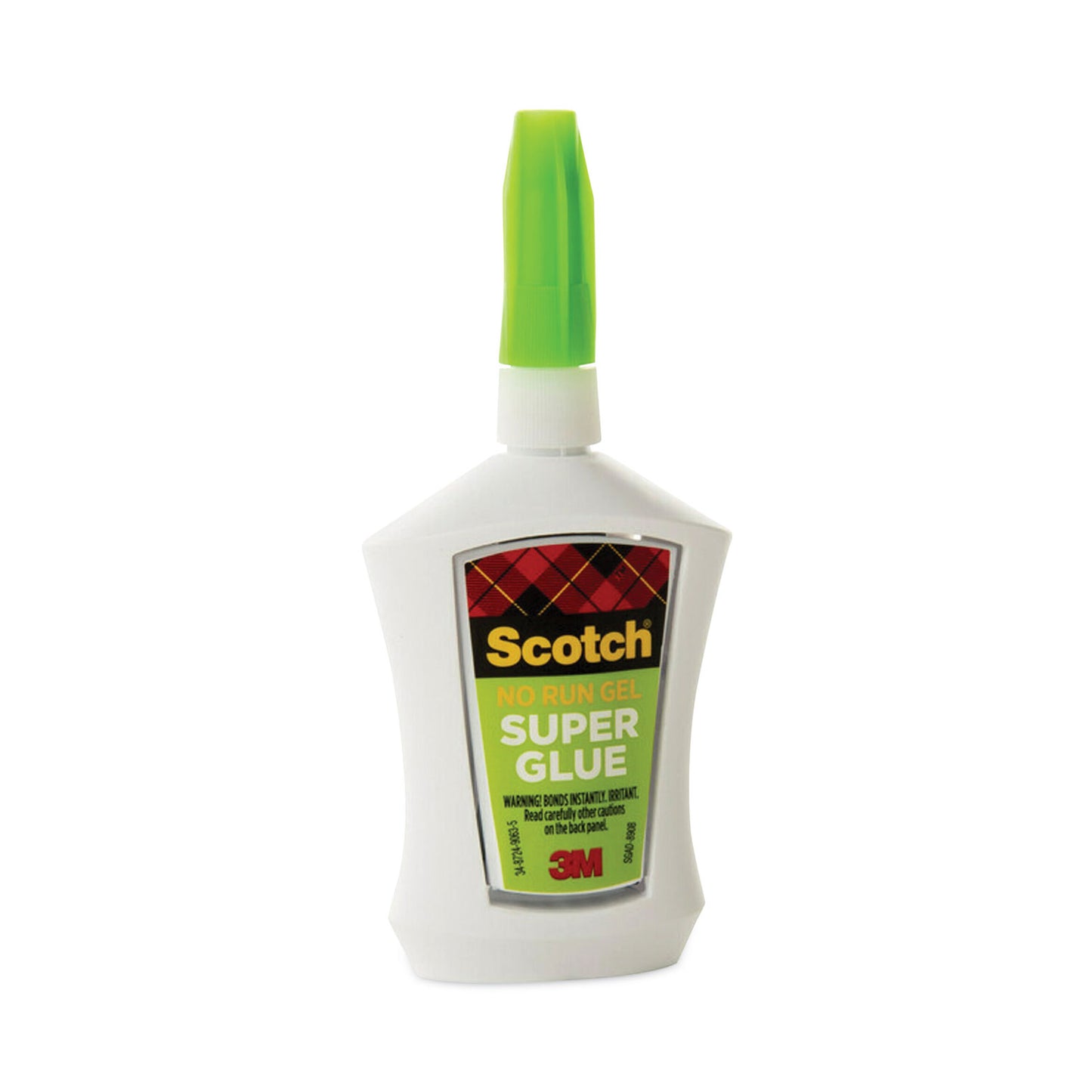 Scotch Super Glue No-Run Gel with Precision Applicator, 0.14 oz, Dries Clear (AD125)