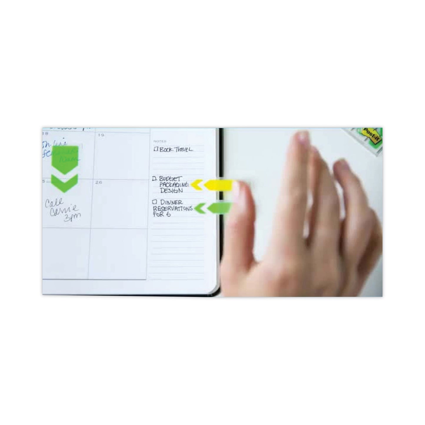 Post-it Highlighting Page Flags, 4 Bright Colors, 0.5 x 1.75, 35/Color, 4 Dispensers/Pack (6834ABX)