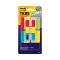 Post-it Plain Solid Color Tabs Value Pack, (66) 1/5-Cut 1" Wide, (48) 1/3-Cut 2" Wide, Assorted Colors and Sizes, 114/Pack (686VAD2)