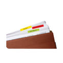 Post-it 2" Plain Solid Color Angled Tabs, 1/5-Cut, Assorted Colors, 2" Wide, 24/Pack (686AALYR)