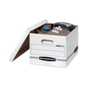 Bankers Box STOR/FILE Storage Box, Letter/Legal Files, 12.5" x 16.25" x 10.5", White, 6/Pack (5703604)