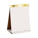 Post-it Pad Plus Tabletop Easel Pad with Self-Stick Sheets and Dry Erase Board, Unruled, 20 x 23, White, 20 Sheets (563DE)