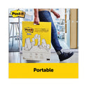 Post-it Self-Stick Tabletop Easel Pad with Command Strips, Presentation Format (1.5" Rule), 20 x 23, White, 20 Sheets (563PRL)