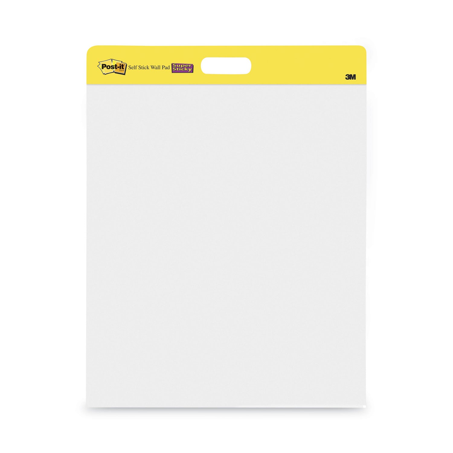 Post-it Self-Stick Wall Pad, Unruled, 20 x 23, White, 20 Sheets/Pad, 2 Pads/Pack, 2 Packs/Carton (566)