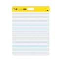 Post-it Self-Stick Wall Pad, Manuscript Format (Primary 3" Rule), 20 x 23, White, 20 Sheets, 2/Pack (566PRL)