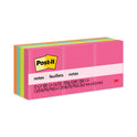 Post-it Original Pads in Poptimistic Collection Colors, 1.38" x 1.88", 100 Sheets/Pad, 12 Pads/Pack (653AN)