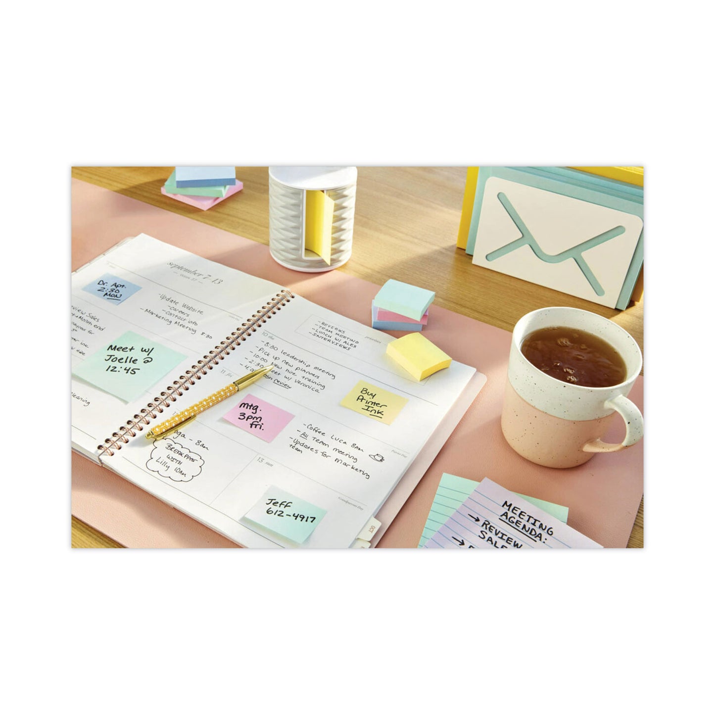 Post-it Original Recycled Note Pads, 1.5" x 2", Canary Yellow, 100 Sheets/Pad, 12 Pads/Pack (653RPYW)