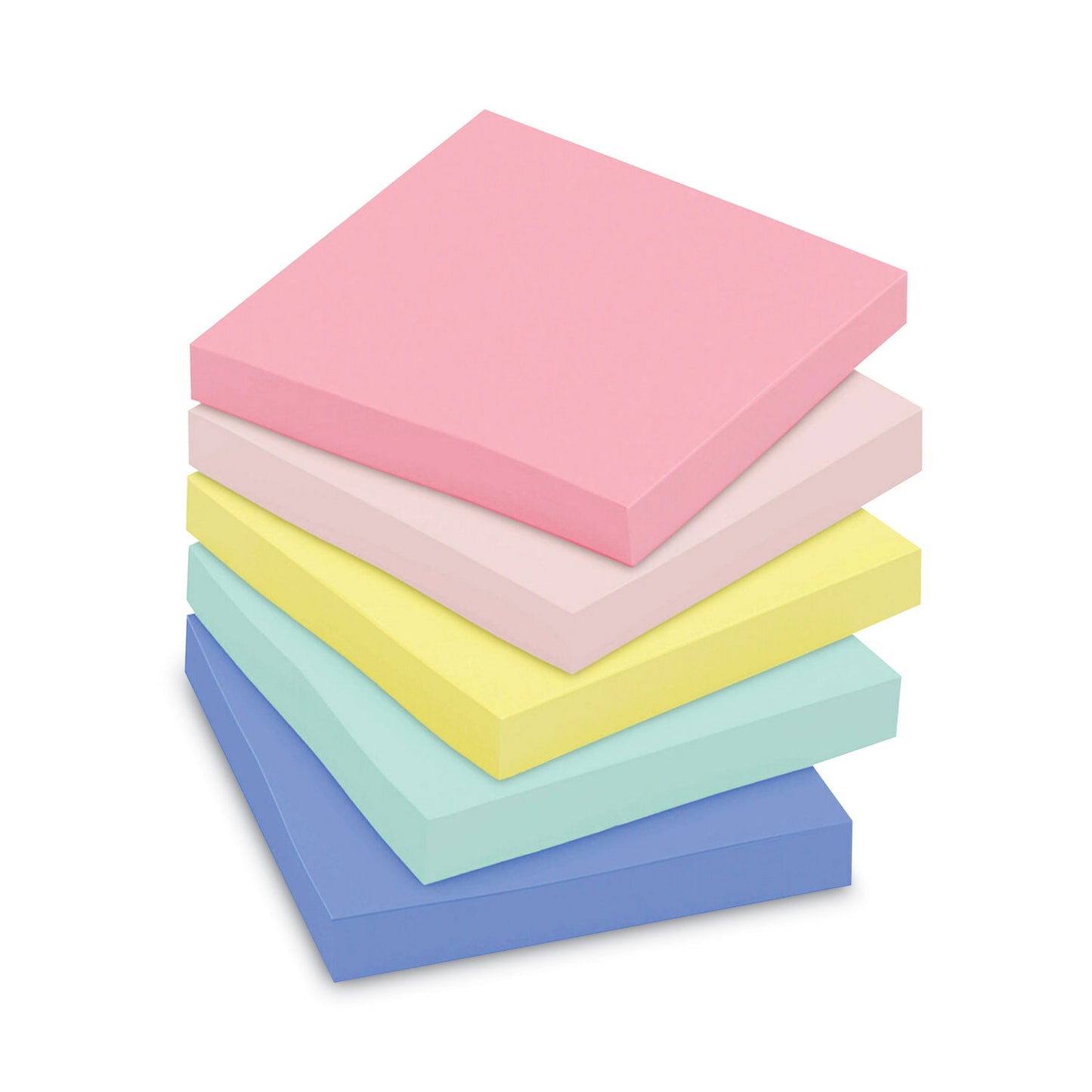 Post-it Original Recycled Note Pads, 3" x 3", Sweet Sprinkles Collection Colors, 100 Sheets/Pad, 12 Pads/Pack (654RPA)