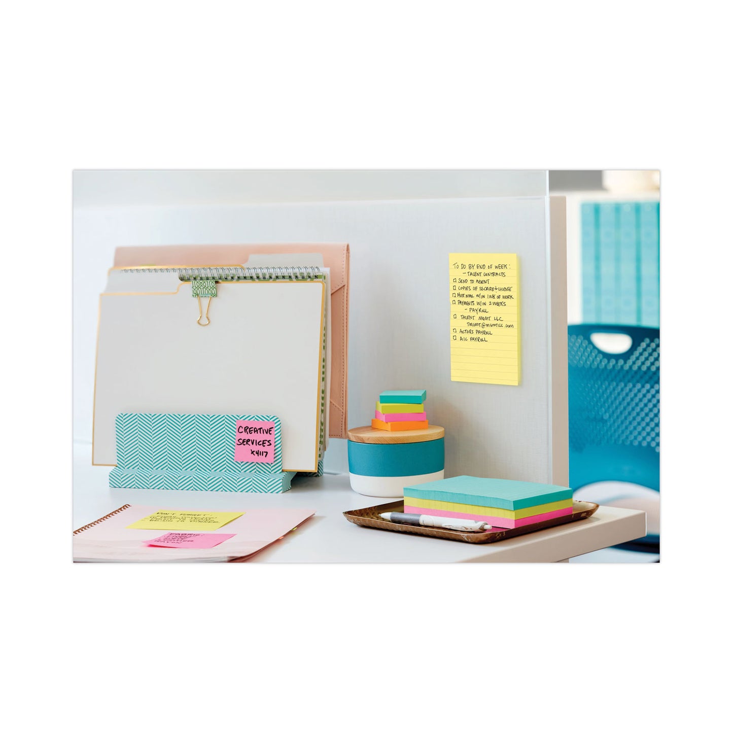 Post-it Original Pads in Canary Yellow, Note Ruled, 4" x 6", 100 Sheets/Pad, 12 Pads/Pack (660YW)