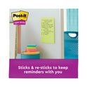 Post-it Pads in Energy Boost Collection Colors, Note Ruled, 5" x 8", 45 Sheets/Pad, 4 Pads/Pack (5845SSUC)