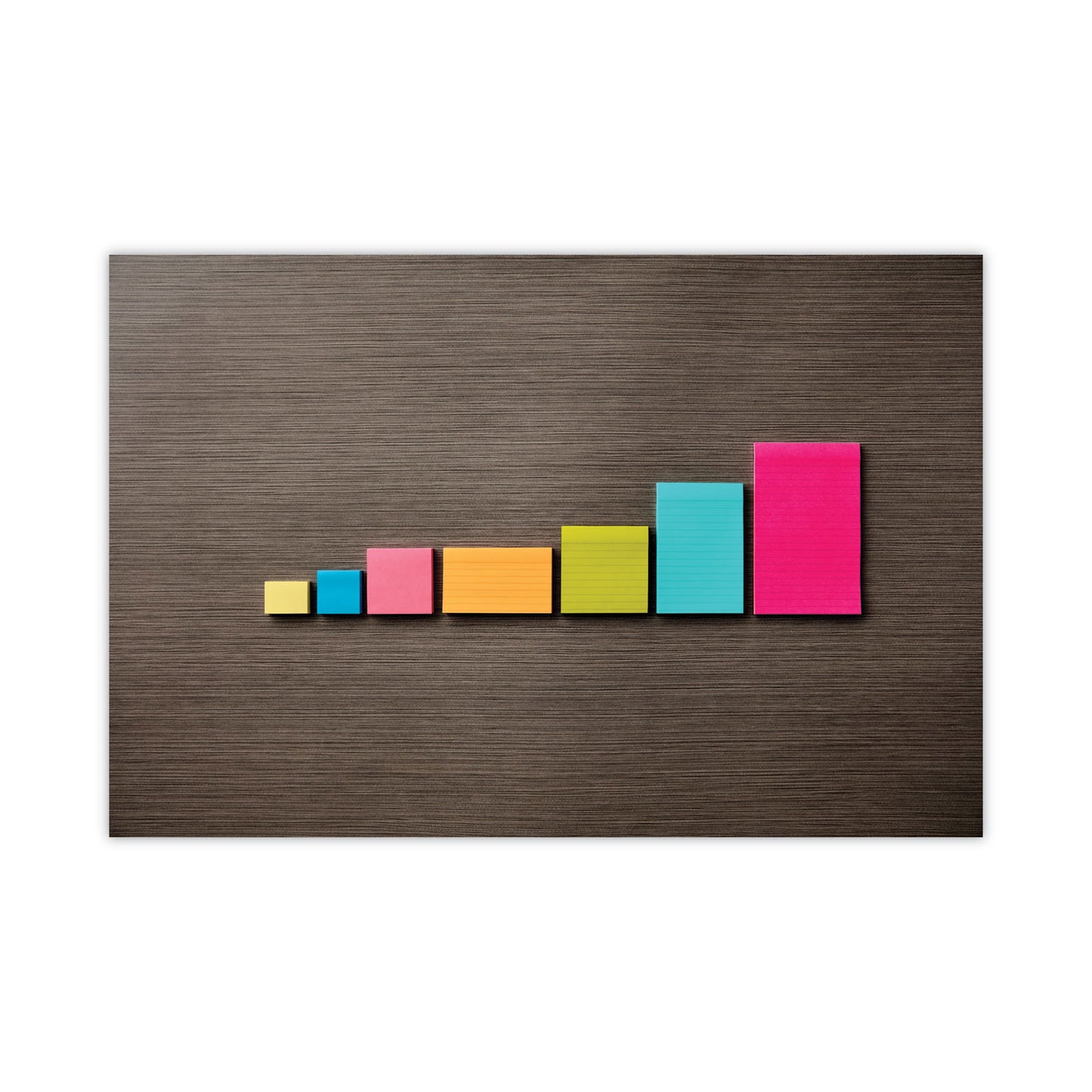 Post-it Original Pads in Poptimistic Collection Colors, 3" x 5", 100 Sheets/Pad, 5 Pads/Pack (6555PK)