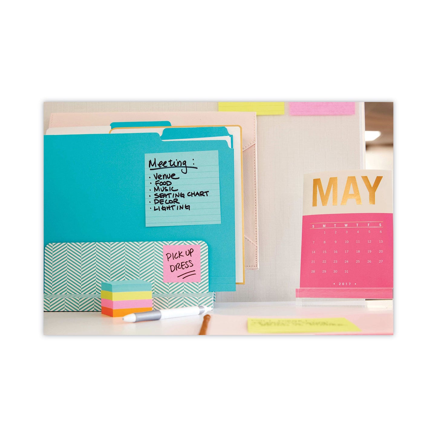 Post-it Pads in Supernova Neon Collection Colors, Note Ruled, 4" x 4", 90 Sheets/Pad, 6 Pads/Pack (6756SSMIA)