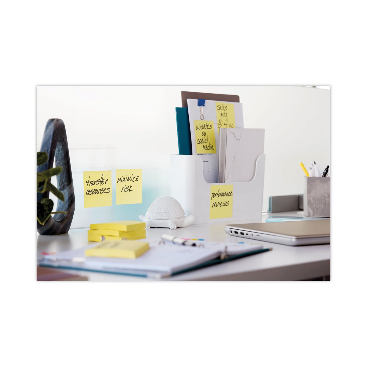 Post-it Pads in Canary Yellow, Cabinet Pack, 3" x 3", 90 Sheets/Pad, 24 Pads/Pack (65424SSCP)