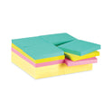 Post-it Self-Stick Notes Office Pack, 3" x 3", Supernova Neons Collection Colors, 90 Sheets/Pad, 24 Pads/Pack (65424SSCYM)