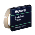 Highland Invisible Permanent Mending Tape, 3" Core, 0.75" x 72 yds, Clear (6200342592)