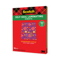 Scotch Self-Sealing Laminating Sheets, 6 mil, 9.06 x 11.63, Gloss Clear, 50/Pack (70005182392)