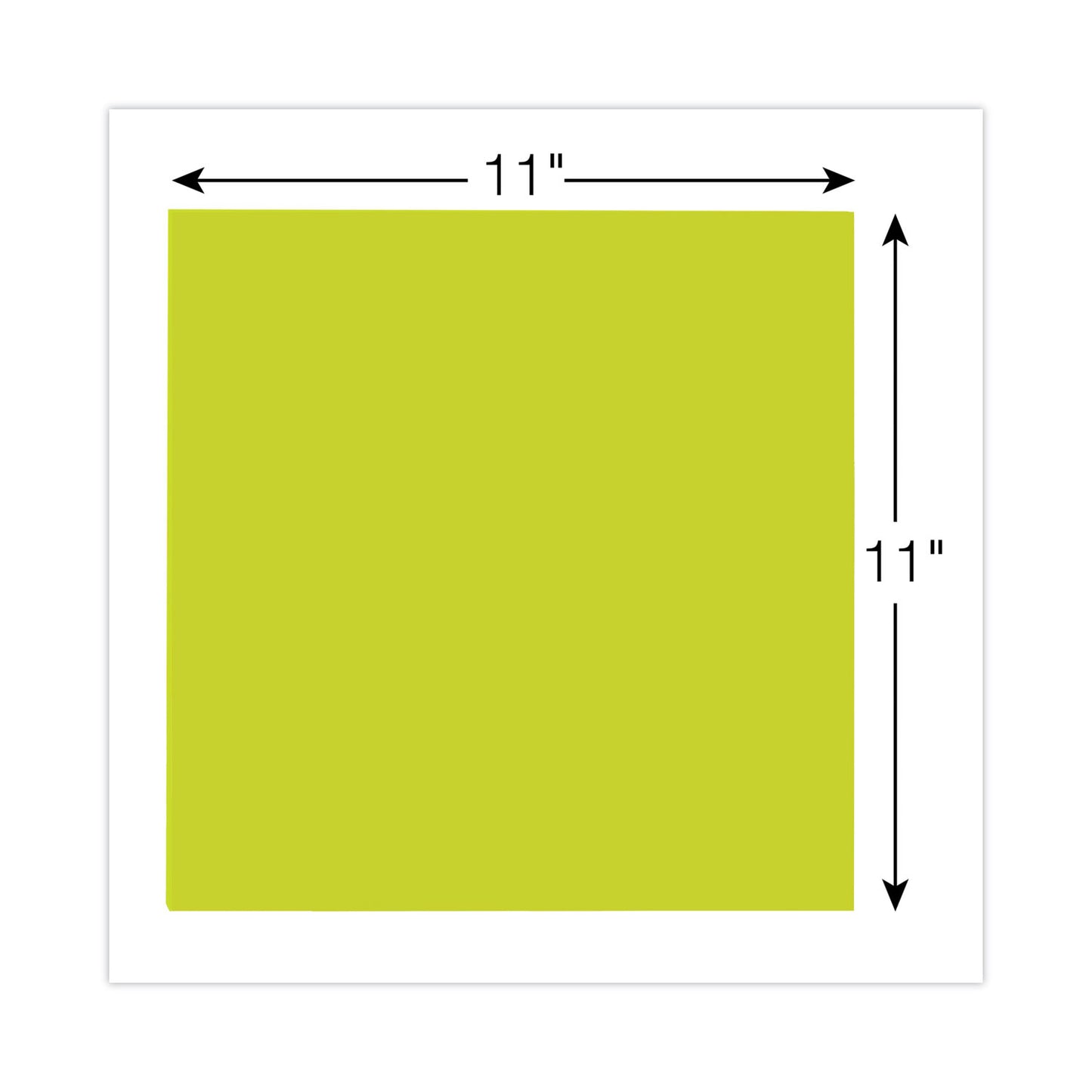 Post-it Big Notes, Unruled, 11 x 11, Green, 30 Sheets (BN11G)