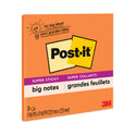 Post-it Big Notes, Unruled, 11 x 11, Orange, 30 Sheets (BN11O)