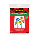 Scotch Self-Sealing Laminating Sheets, 6 mil, 9.06" x 11.63", Gloss Clear, 10/Pack (LS854SS10)