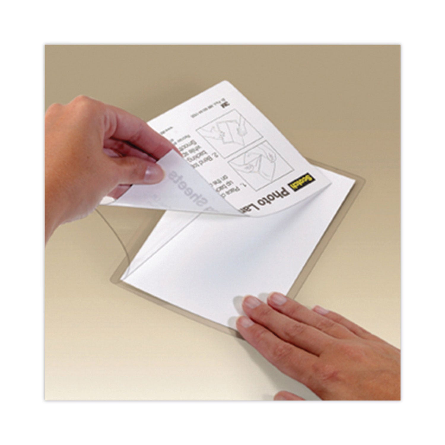 Scotch Self-Sealing Laminating Pouches, 9.5 mil, 9" x 11.5", Gloss Clear, 25/Pack (LS85425G)