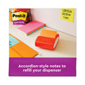 Post-it Pop-up 3 x 3 Note Refill, 3" x 3", Energy Boost Collection Colors, 90 Sheets/Pad, 18 Pads/Pack (R33018SSAUCP)